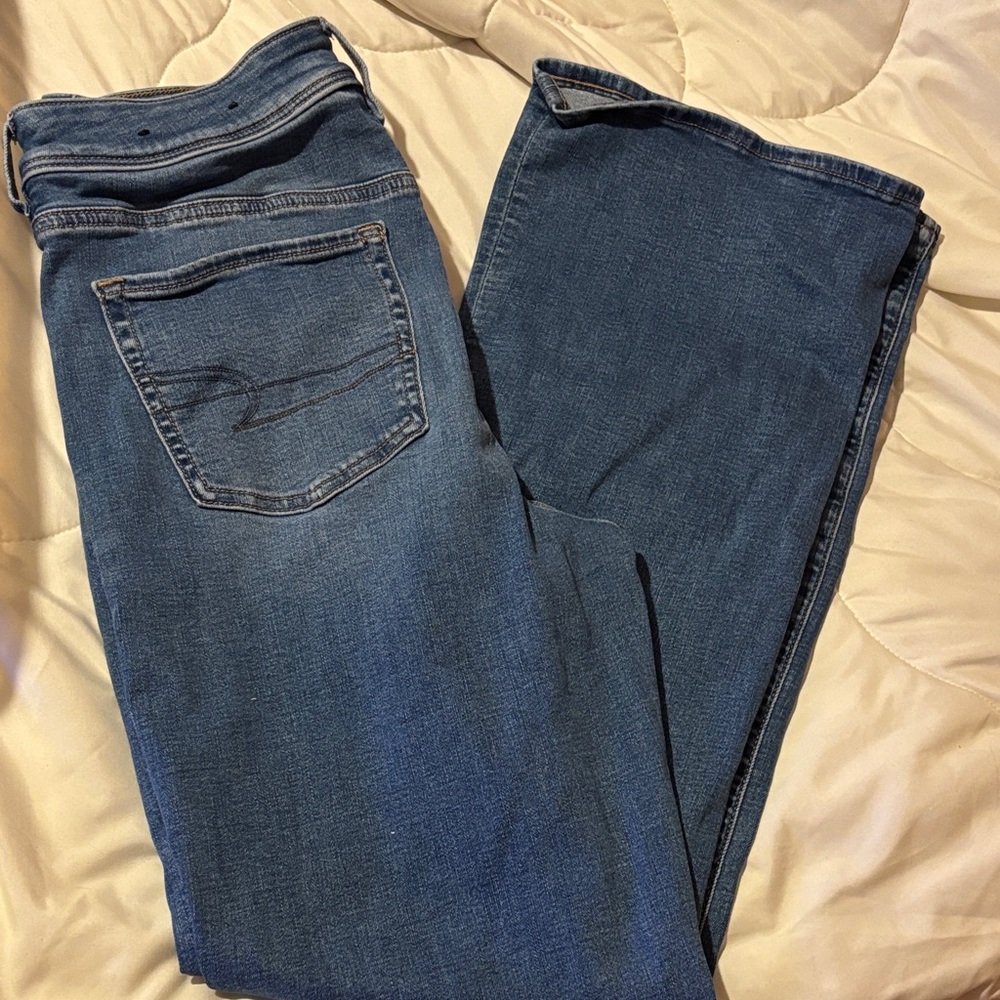 American Eagle Outfitters Dark Blue Flare Jeans
